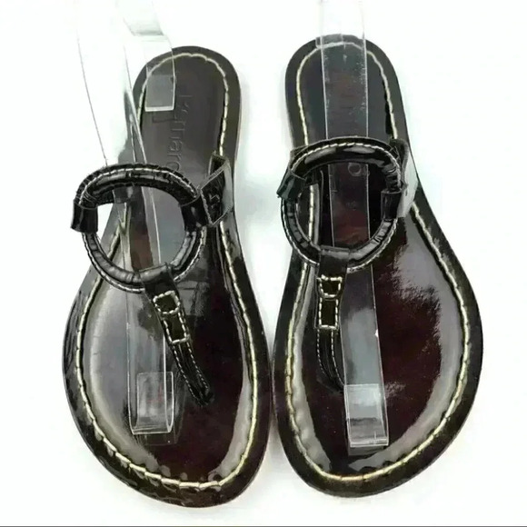 Bernardo sandal 8 brown holographic patent leather - Picture 2 of 11